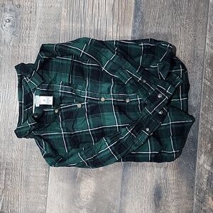 Carters Boys Plaid Collared Button Down Shirt